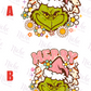 -CHR839 Pink Grinch Decal
