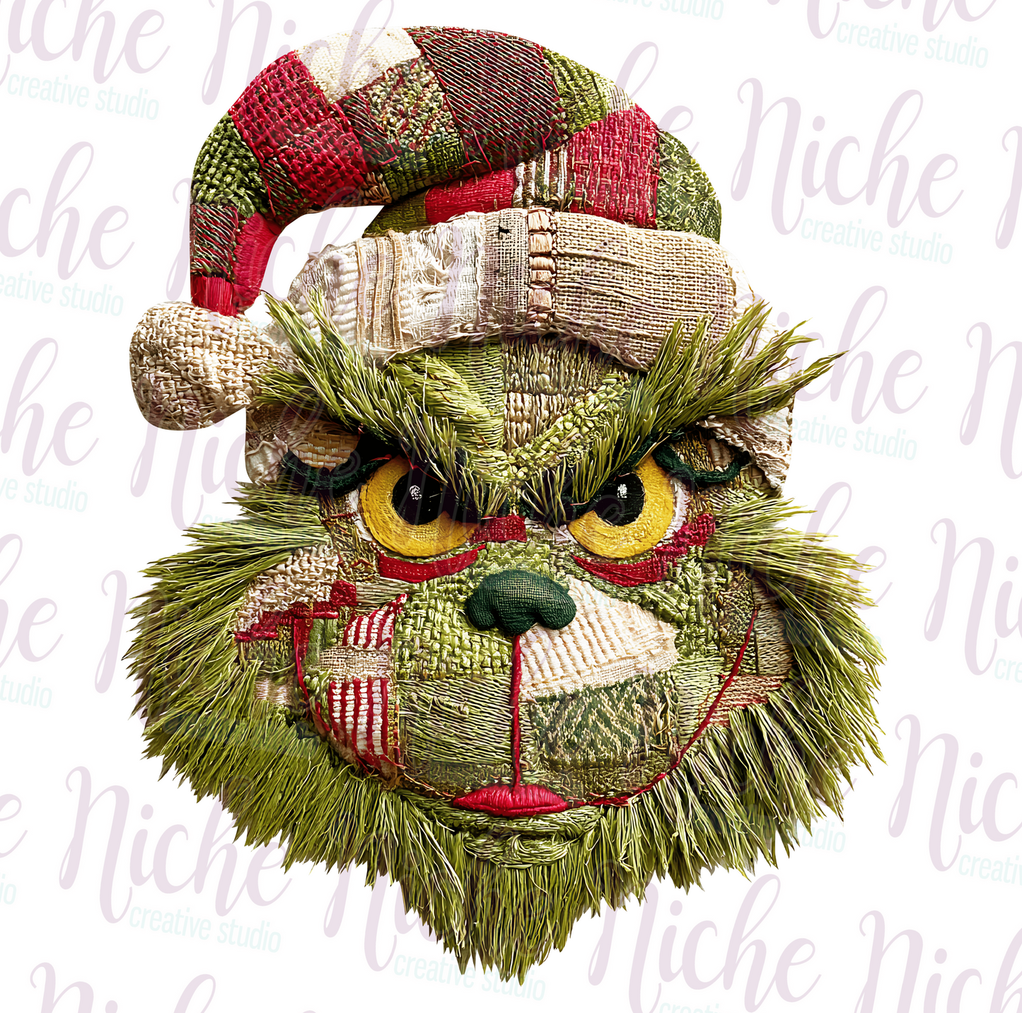 -CHR8447 Grinch Crochet Decal