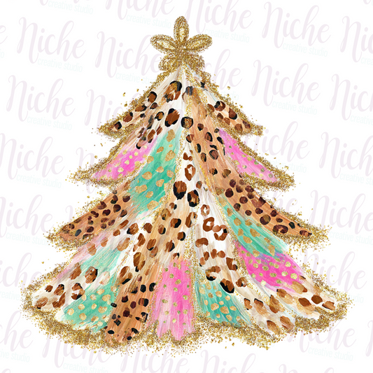 -CHR8479 Pretty Christmas Tree Decal