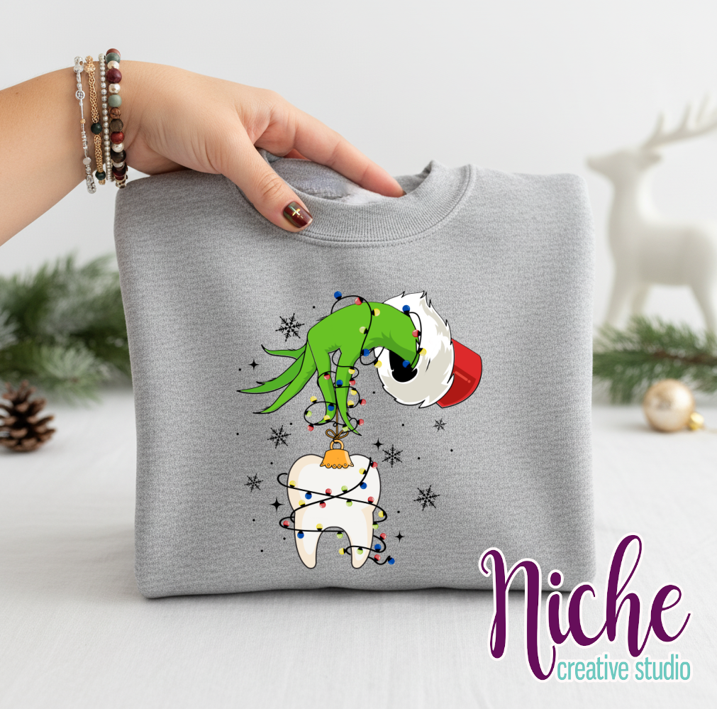 -CHR8525 Christmas Light Tooth Decal