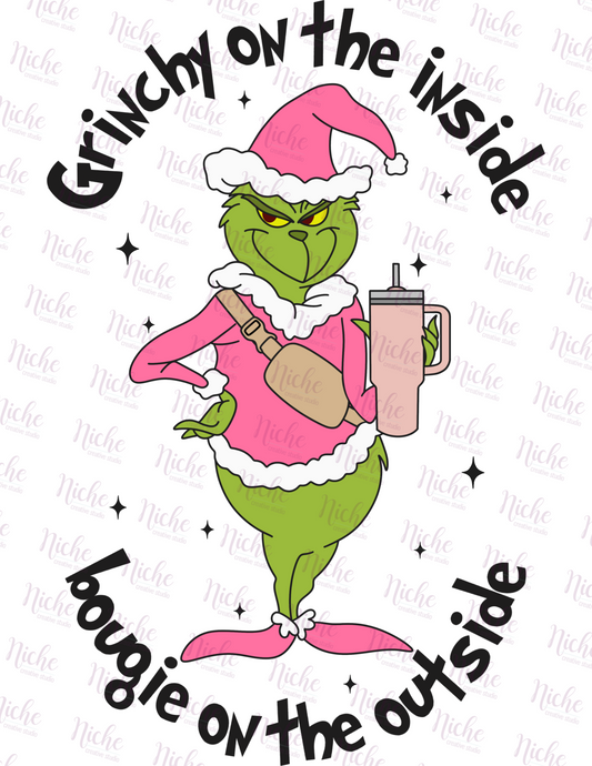 -CHR862 Boujee Pink Grinch Decal