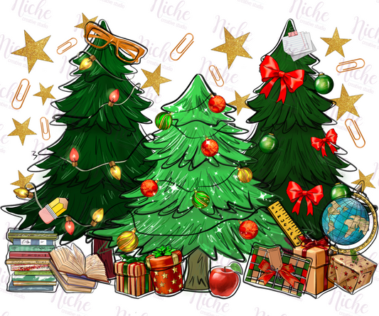 -CHR961 Teacher Christmas Tree Decal