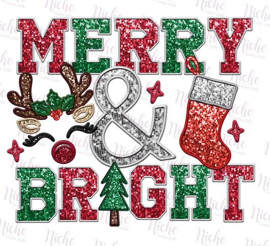 -CHR972 Merry and Bright Decal