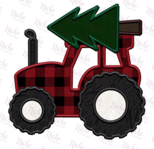 -CHR973 Plaid Tractor Decal