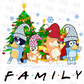 -CHR981 Blue Family Decal