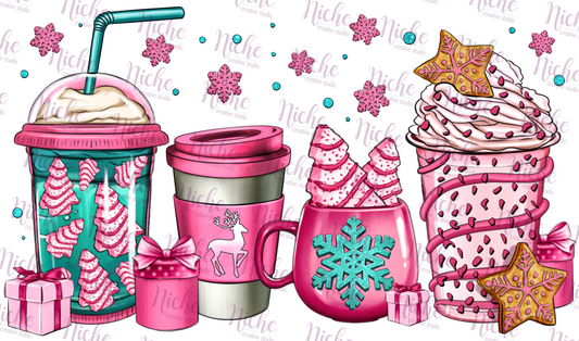 -CHR981 Pink Coffee Decal
