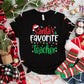 -CHR991 Santa's Favorite Teacher Decal