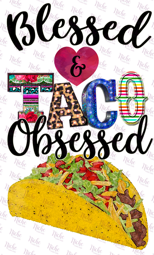 -CIN006 Blessed and Taco Obsessed Decal