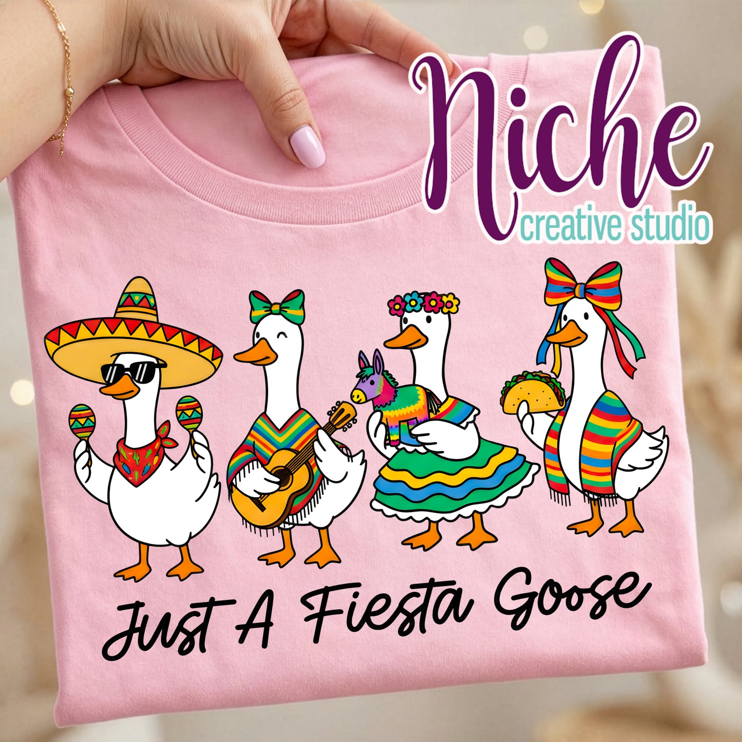 -CIN8135 Just A Fiesta Goose Decal