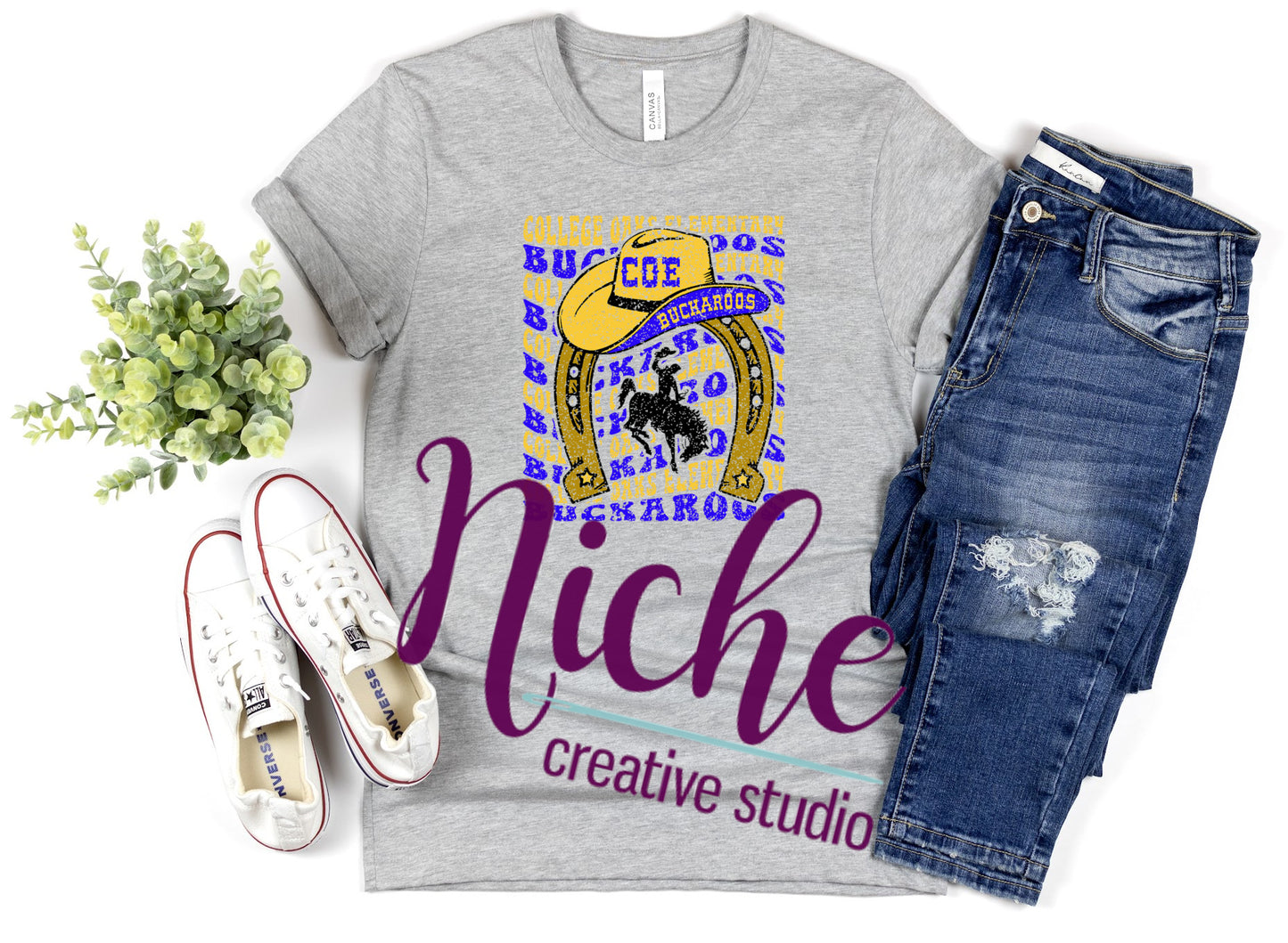 - COE677 College Oaks Distress Decal