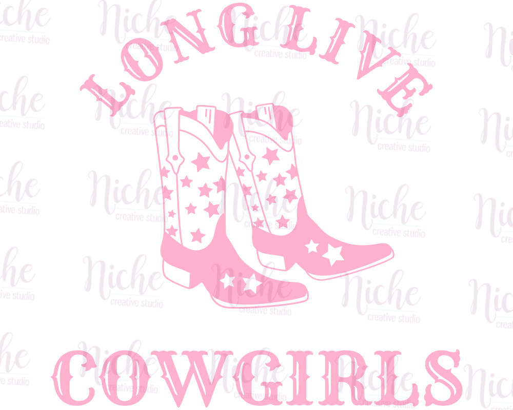 -CON1756 Long Live Cowgirls Decal