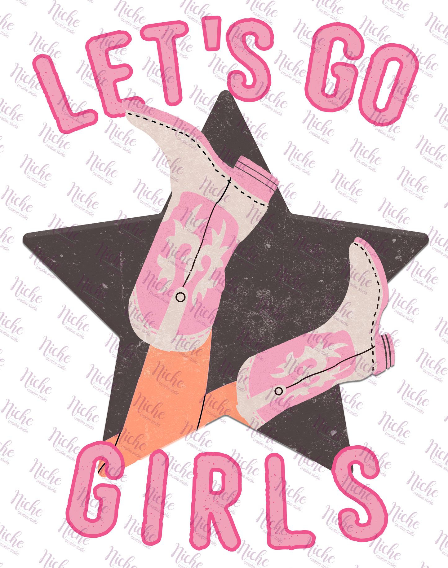 - COW407 Lets Go Girls Decal