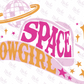 - COW408 Space Cowgirl Hat Decal