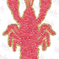 -CRA1052 Crawfish Faux Chenille Decal