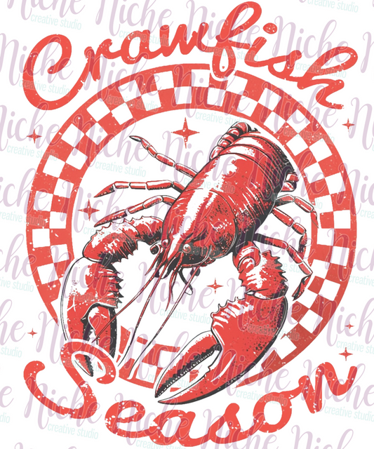 -CRA8143 Crawfish Season Preppy Decal