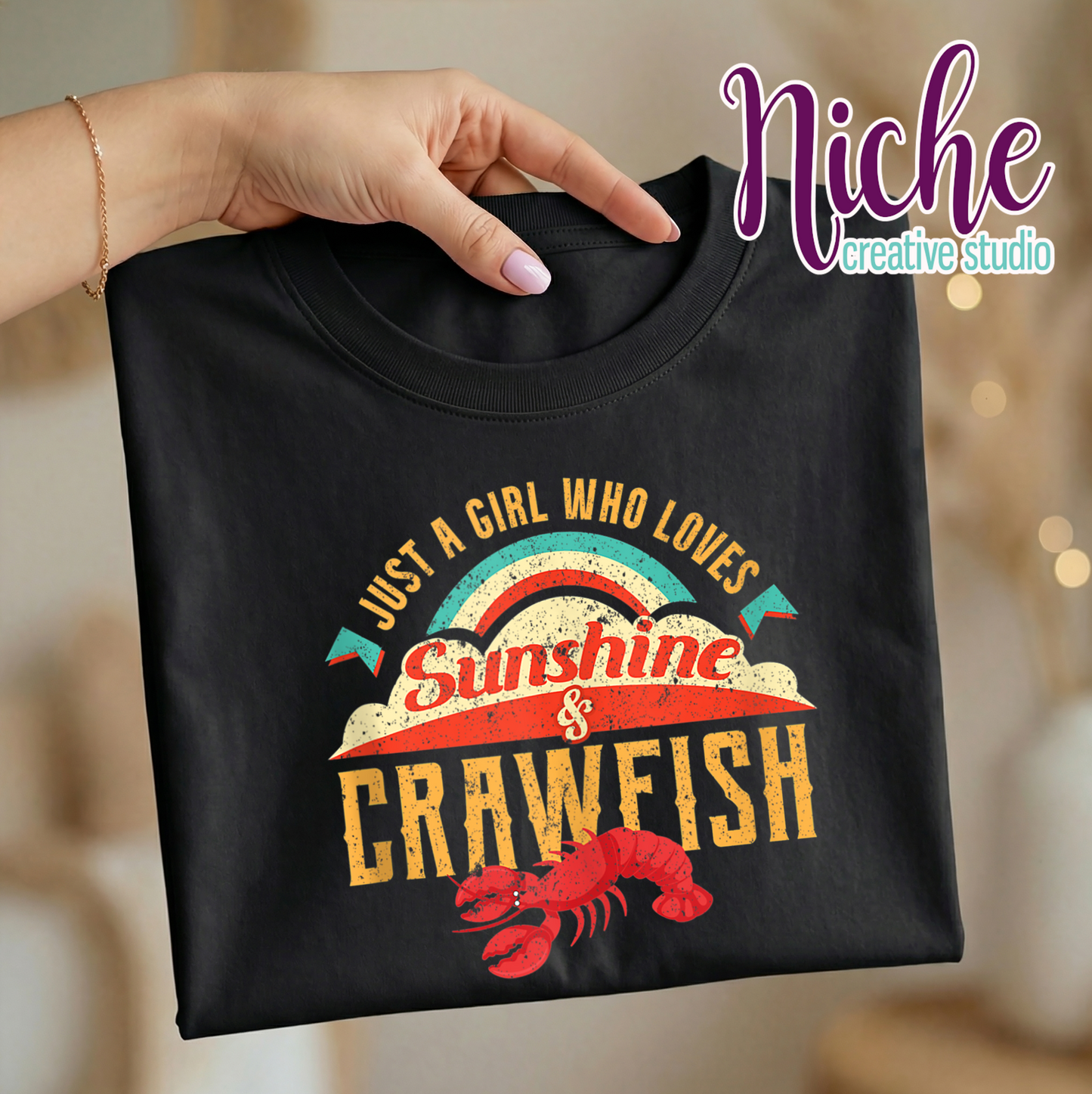 -CRA8149 Crawfish and Sunshine Decal