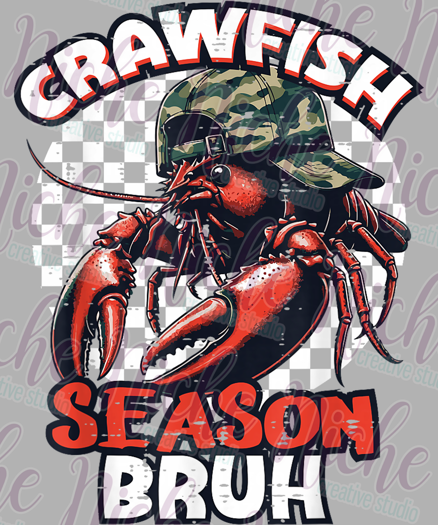 -CRA8151 Crawfish Season Bruh Decal