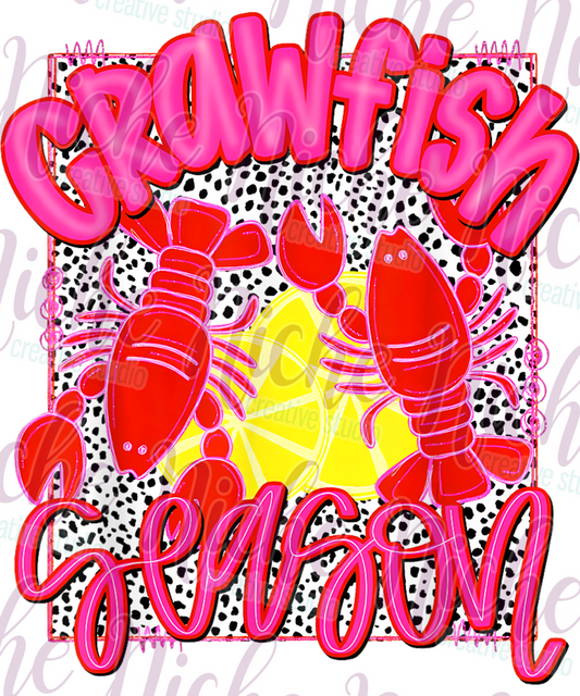 -CRA8155 Crawfish Season Decal