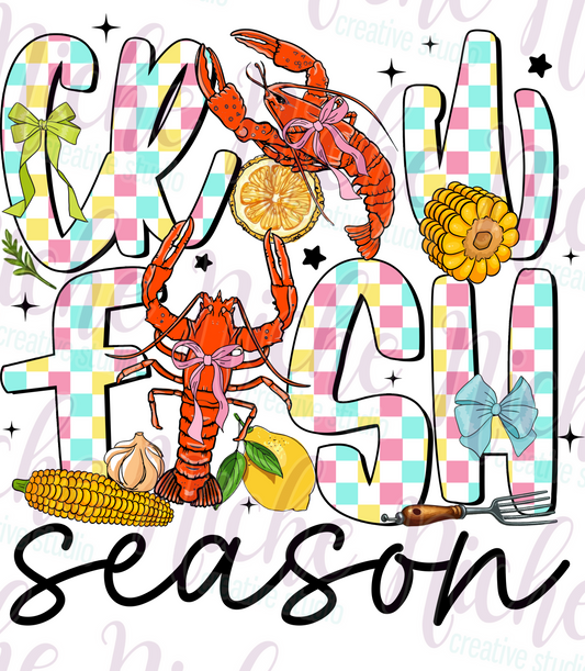 -CRA8161 Checkered Crawfish Season Decal