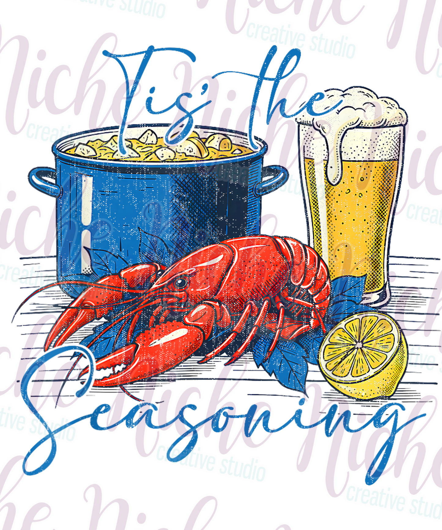 -CRA8167 Vintage Crawfish Decal