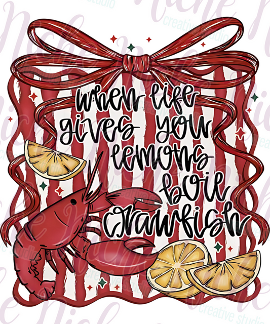 -CRAW8170 Life Gives You Lemons Boil Crawfish Decal