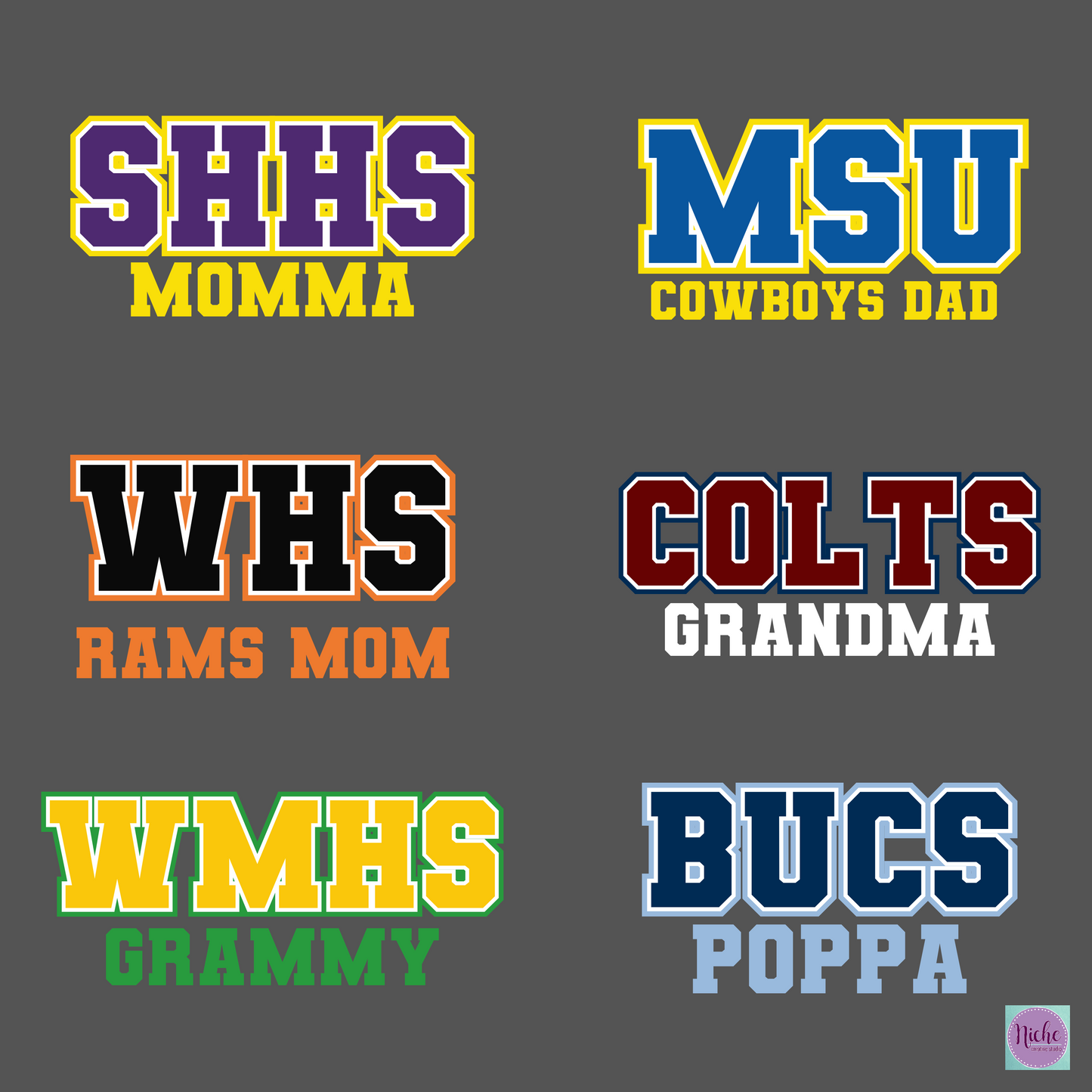 -Adhesive Custom School Car Decals