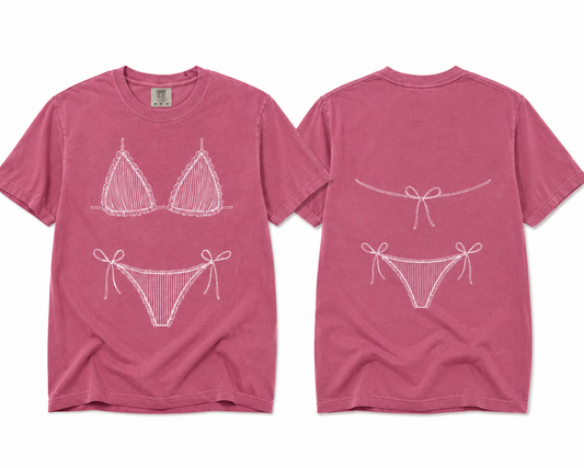 -WED4901 Bikini Front and Back Decal - Add A Customization