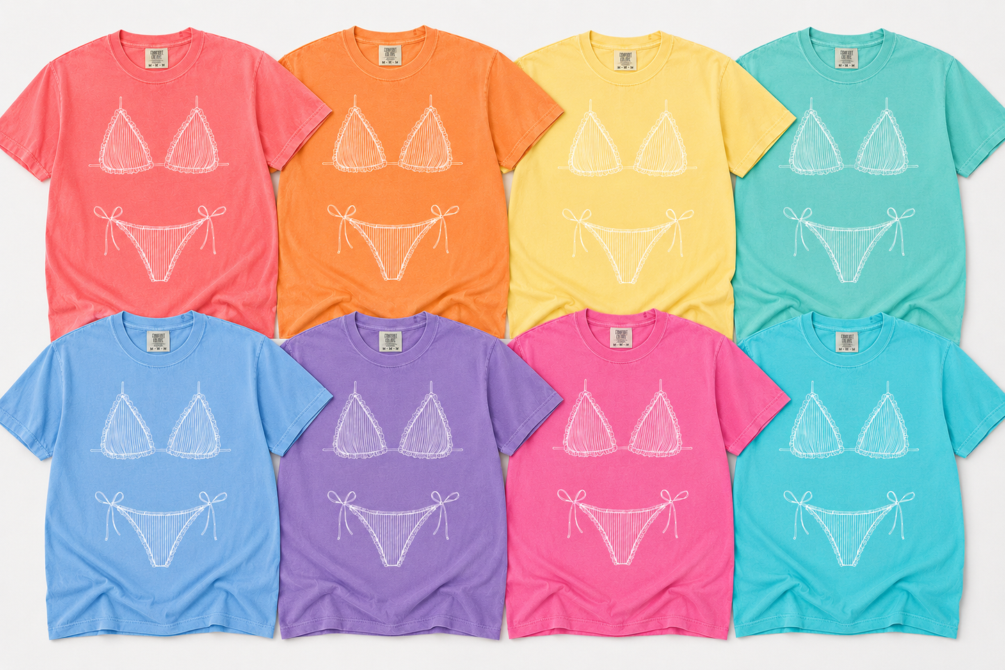 -WED4901 Bikini Front and Back Decal - Add A Customization