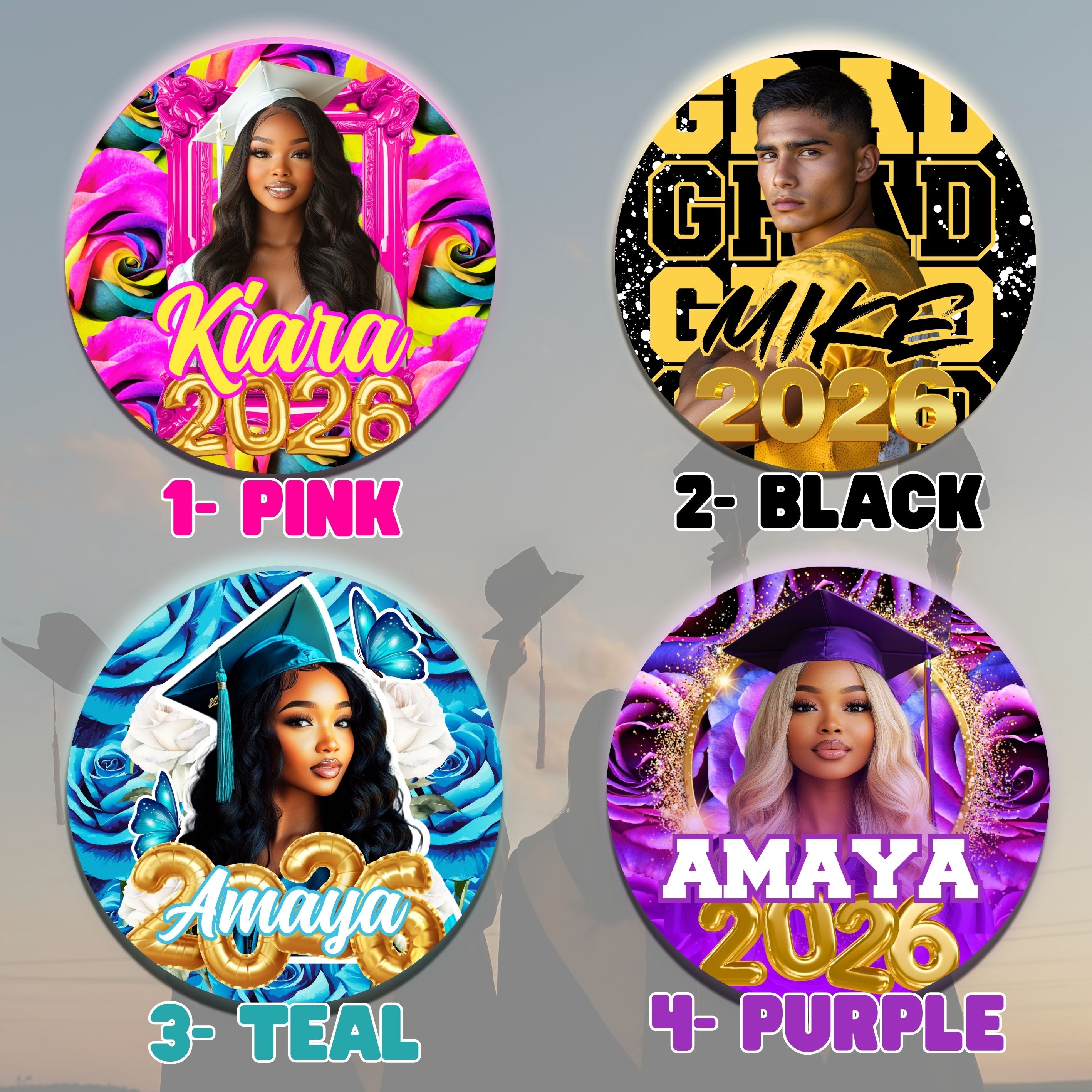 Custom GRAD Buttons - $3 – Niche Creative Studio
