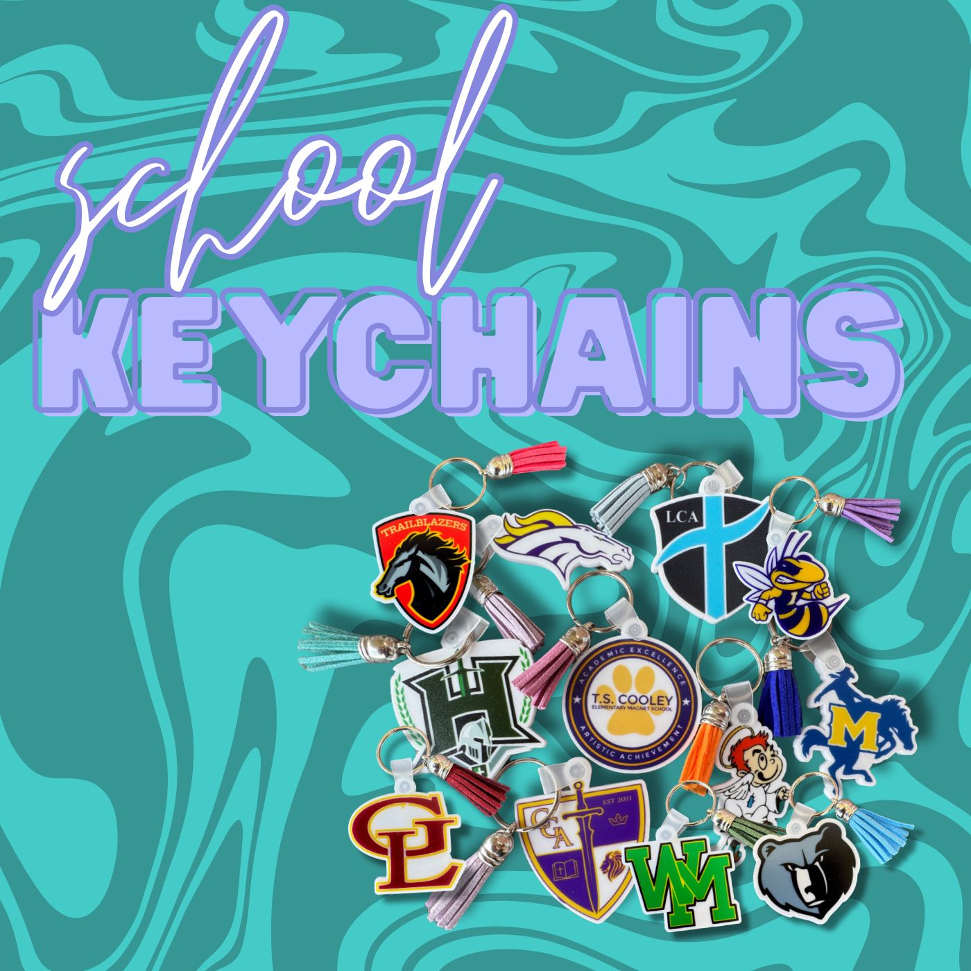 School Keychains – Niche Creative Studio