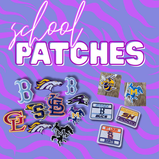 Embroidered School Patches - SALE