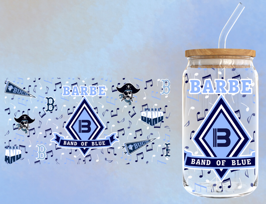 # Barbe Band of Blue UV DTF Cup Wraps 9.7" x 4.7"