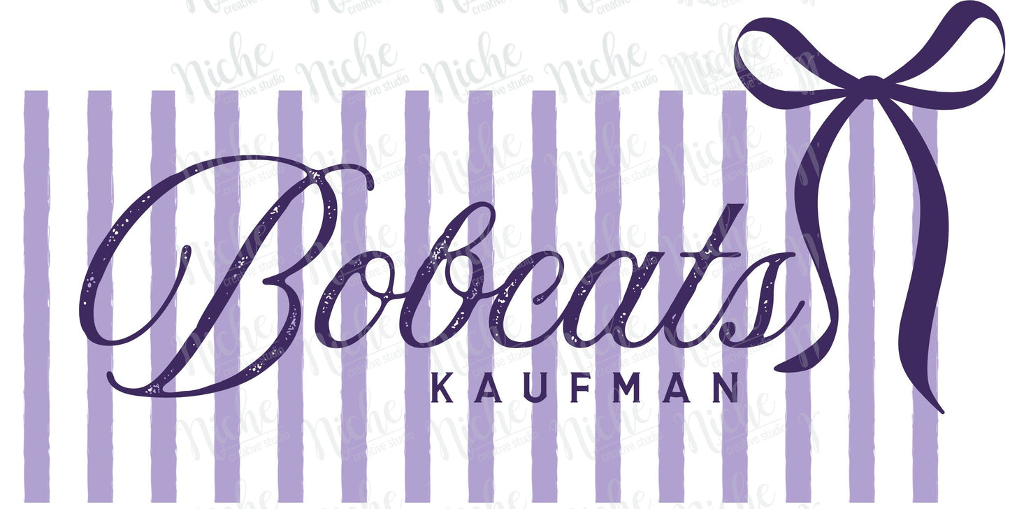 - KAU8291 Bobcats Stripes Decal