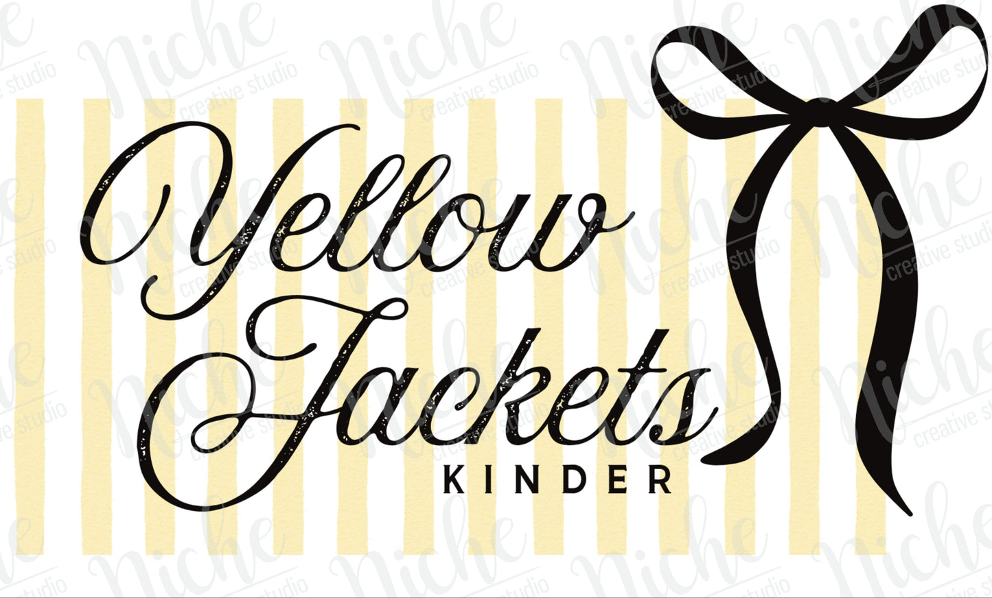 - KIN8000 Yellow Jackets Kinder Stripes Decal