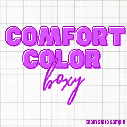 Team Store Sample - Comfort Colors T-Shirt 3023 Boxy - Adult
