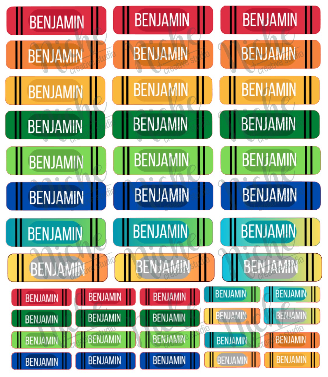 Custom School Labels