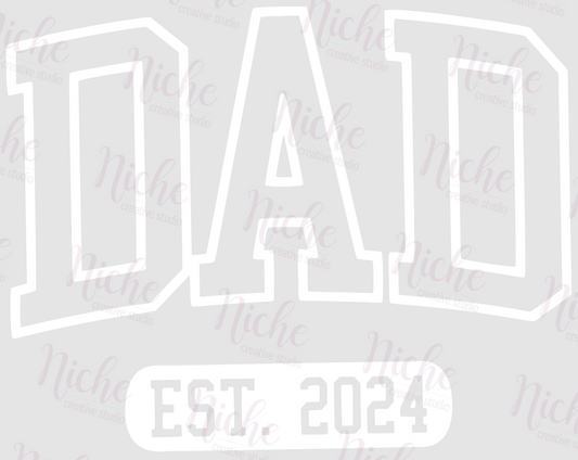 -DAD1700 Dad Est 2024 Decal