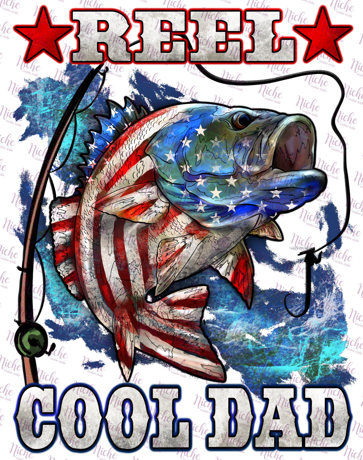 - DAD201 Reel Cool Dad Bass Decal