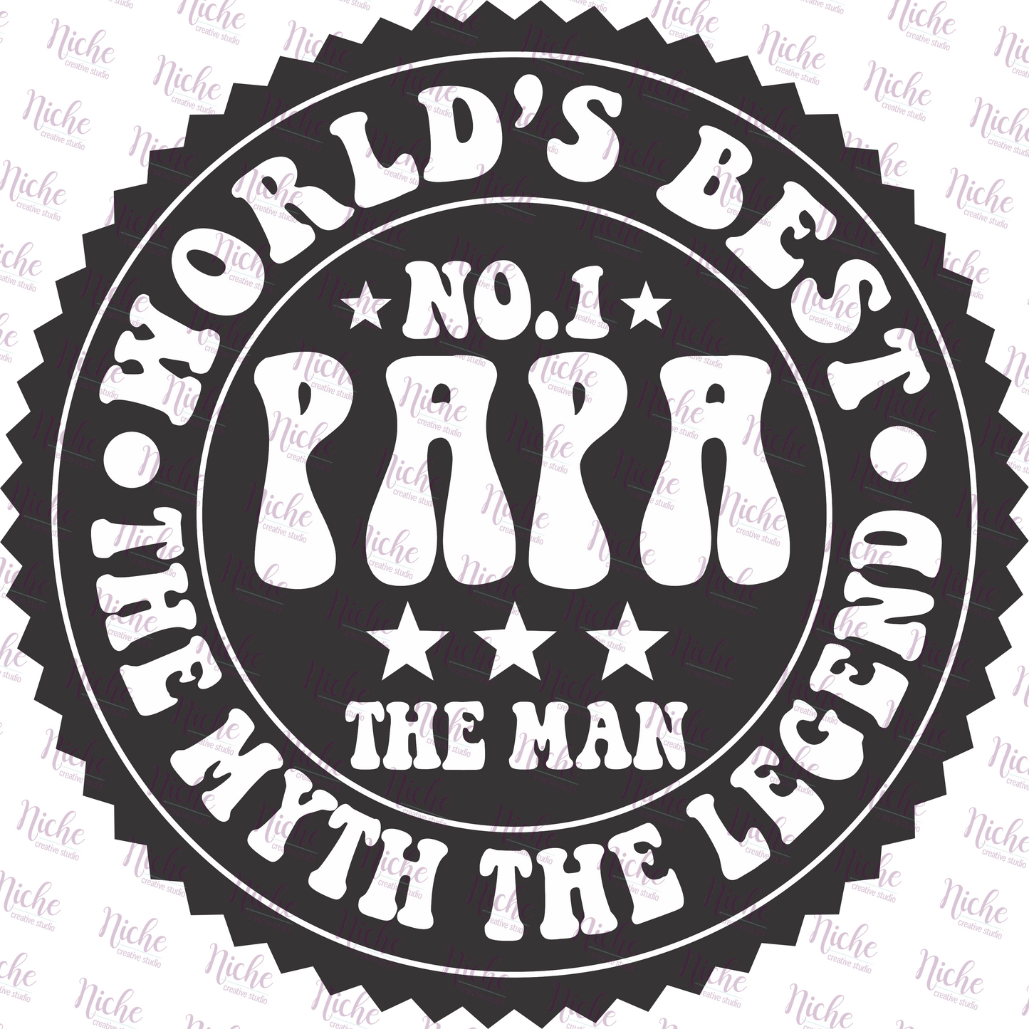 - DAD212 World's Best Papa Decal