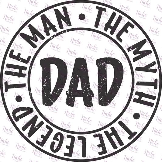 - DAD213 Man Myth Legend Decal