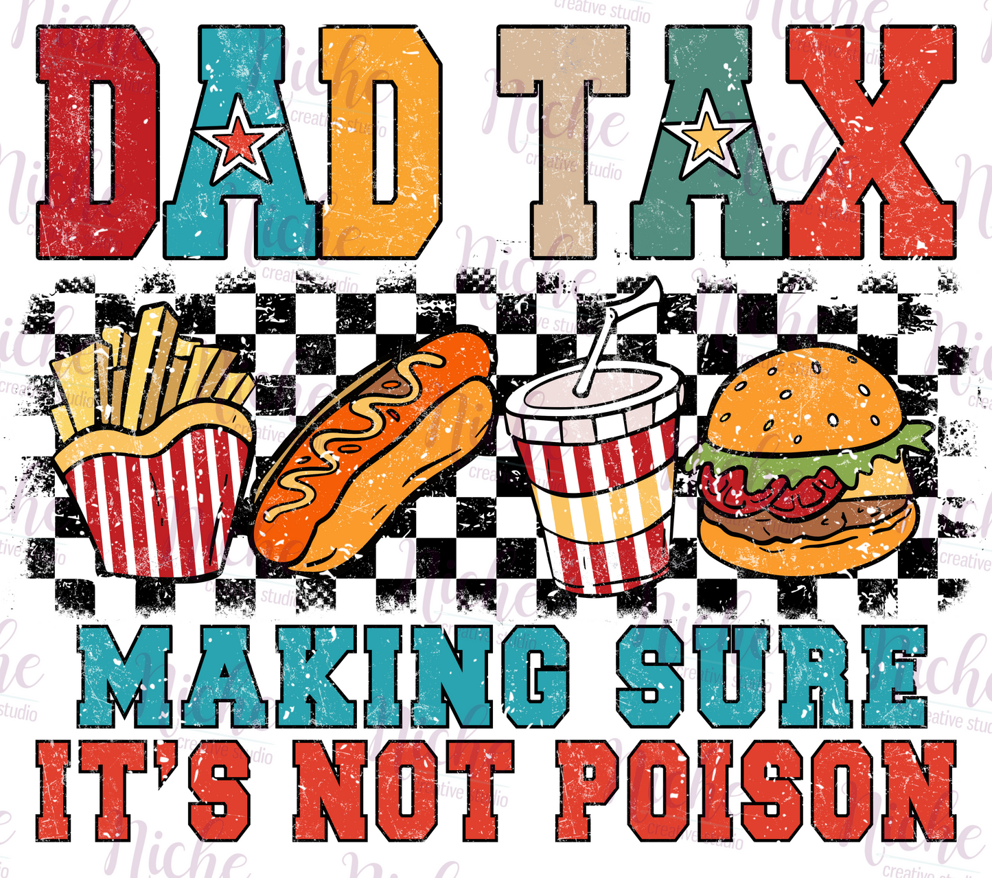 -DAD8227 Dad Tax Decal