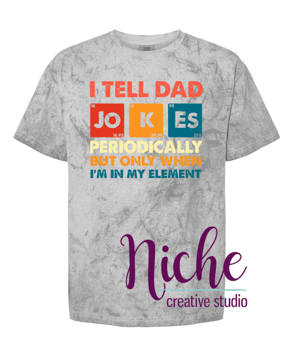 -DAD8228 Dad Jokes Periodically Decal