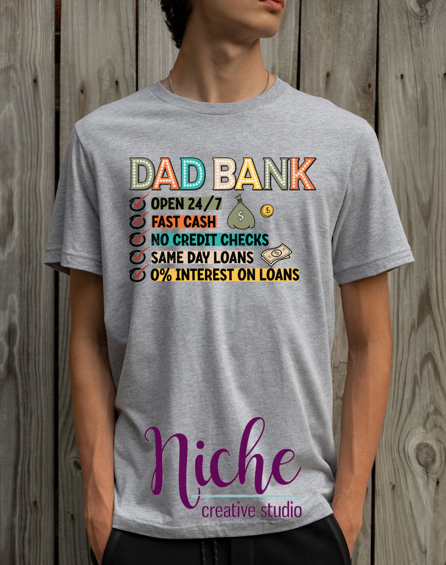 -DAD8231 Bank of Dad Decal