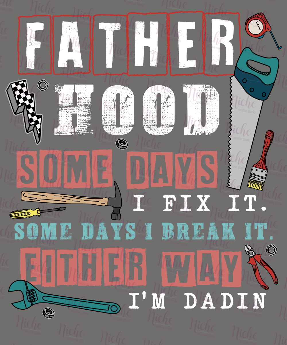 -DAD8334 Fix it Dad Decal