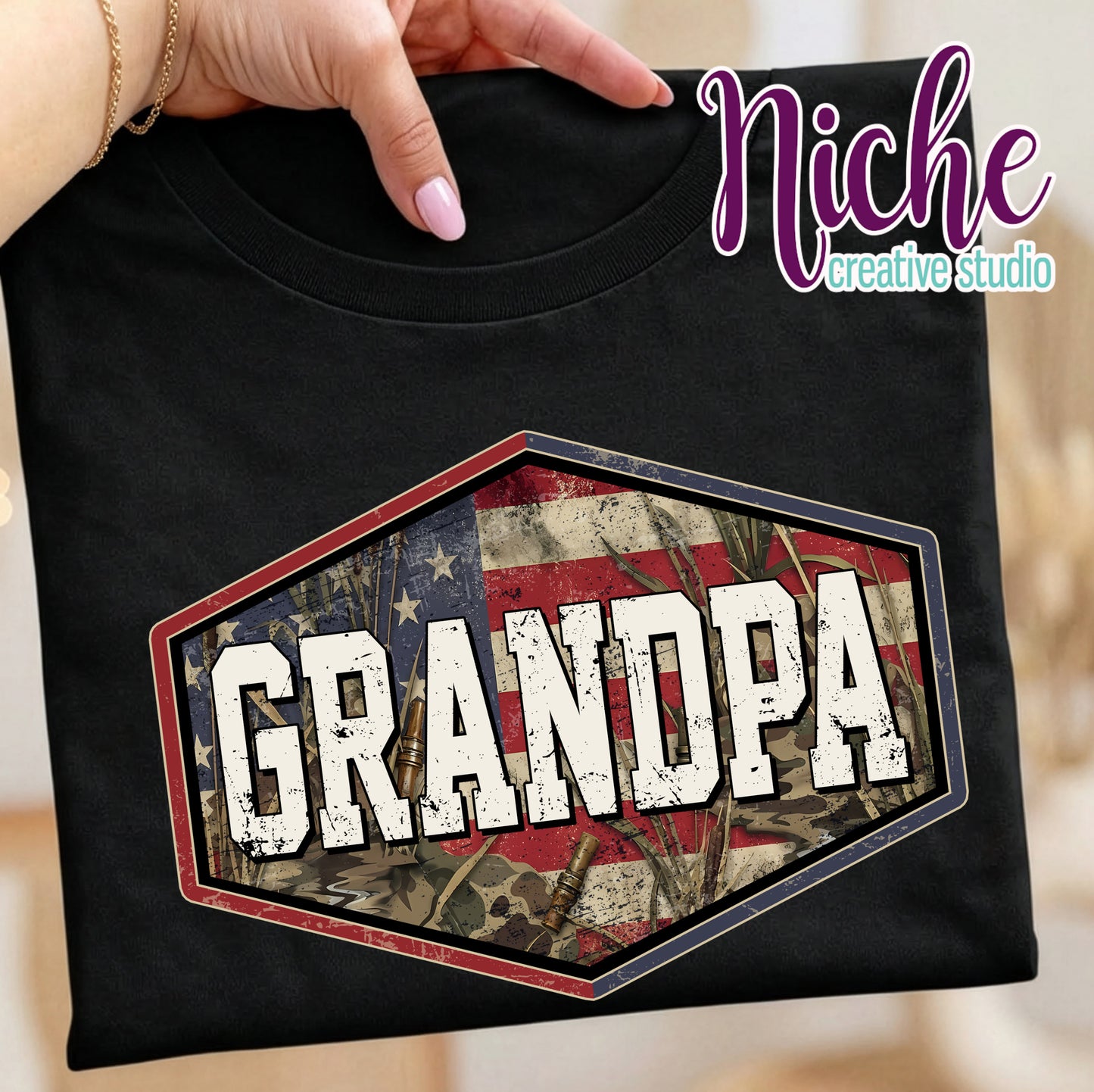 -DAD8335 Patriotic Dad Decal
