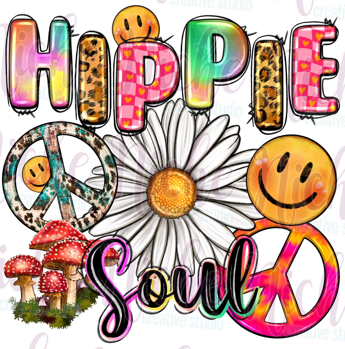 -DEC8306 Hippie Soul Decal