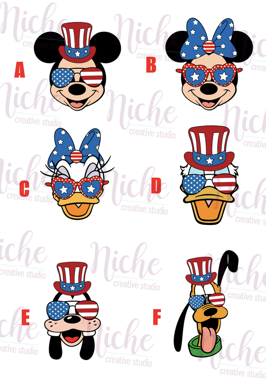 -DIS1658 Patriotic Decal