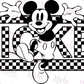 -DIS1666 Checkered Mouse Decal