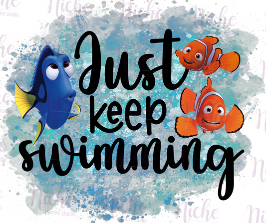 -DIS218 Just Keep Swimming Decal