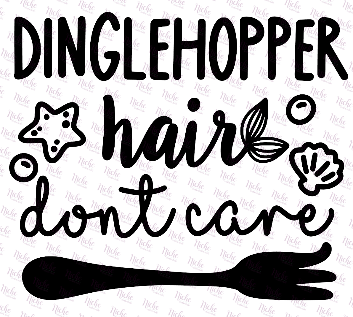 - DIS313 Dinglehopper Hair Don't Care Decal